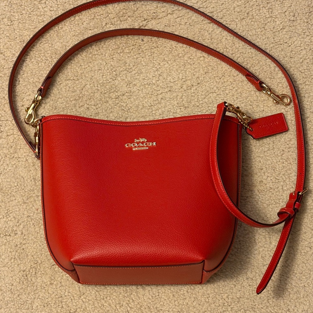 Coach Vibrant Red Crossbody Bag